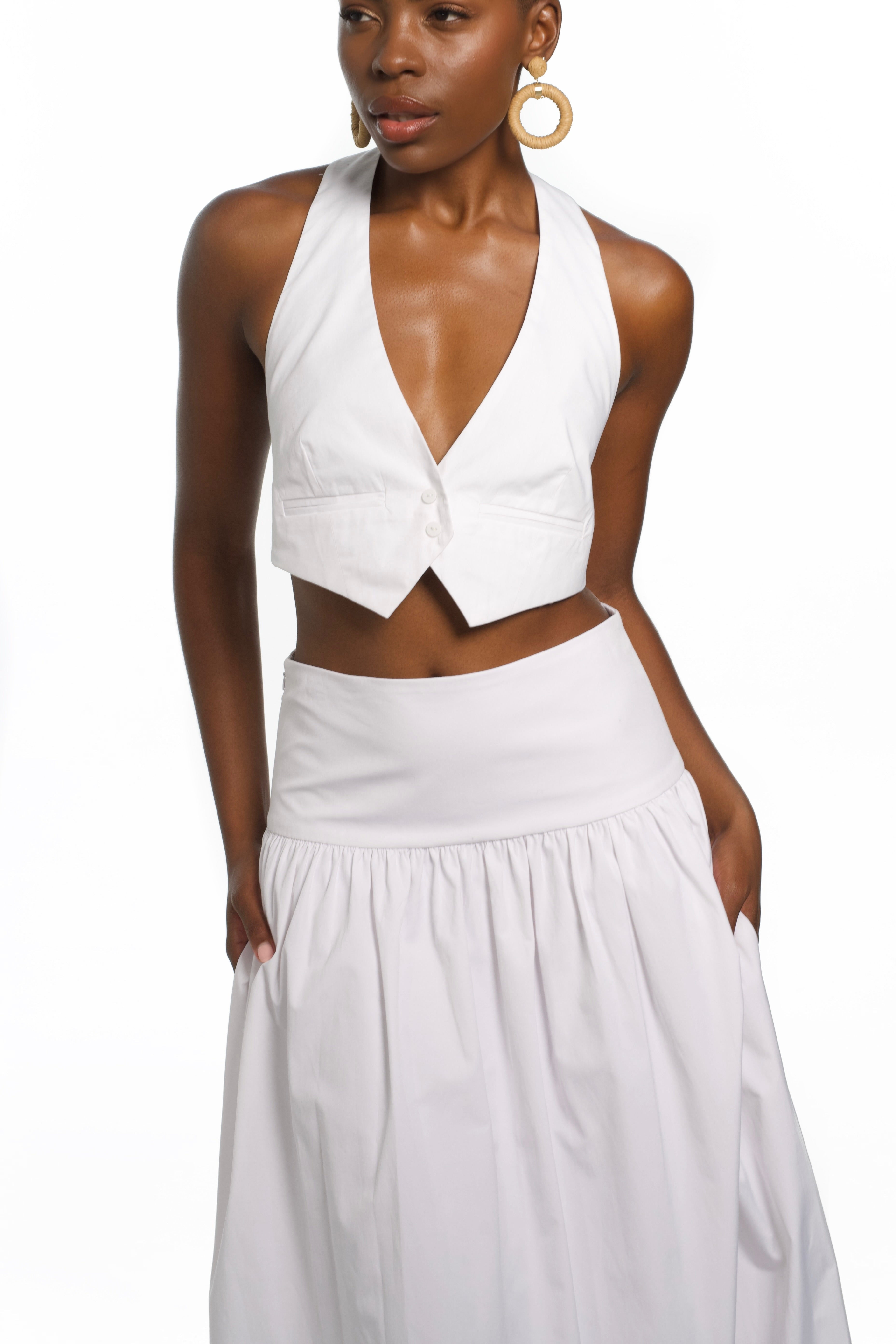 Iris Maxi Skirt - White – Noac