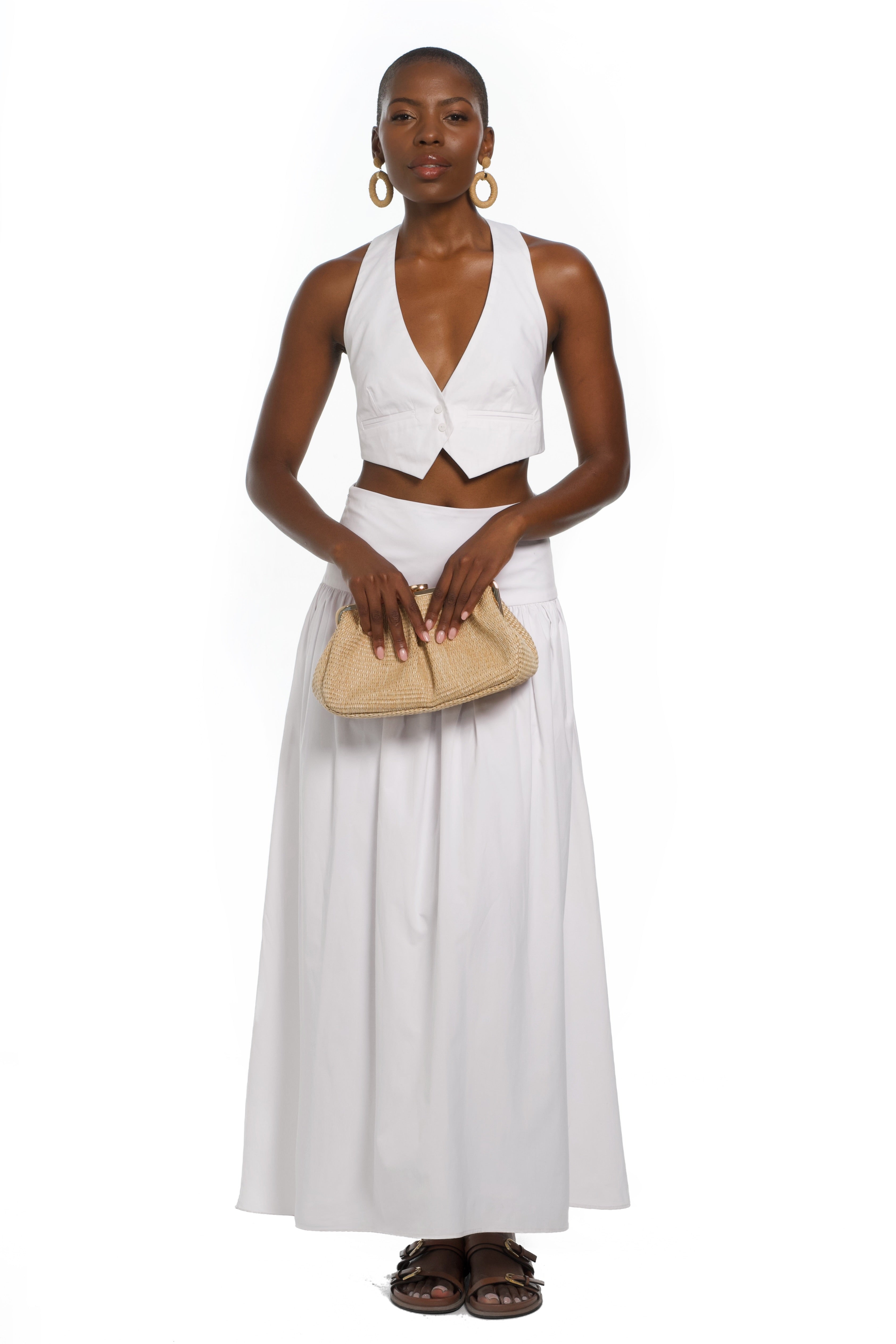Iris Maxi Skirt - White – Noac